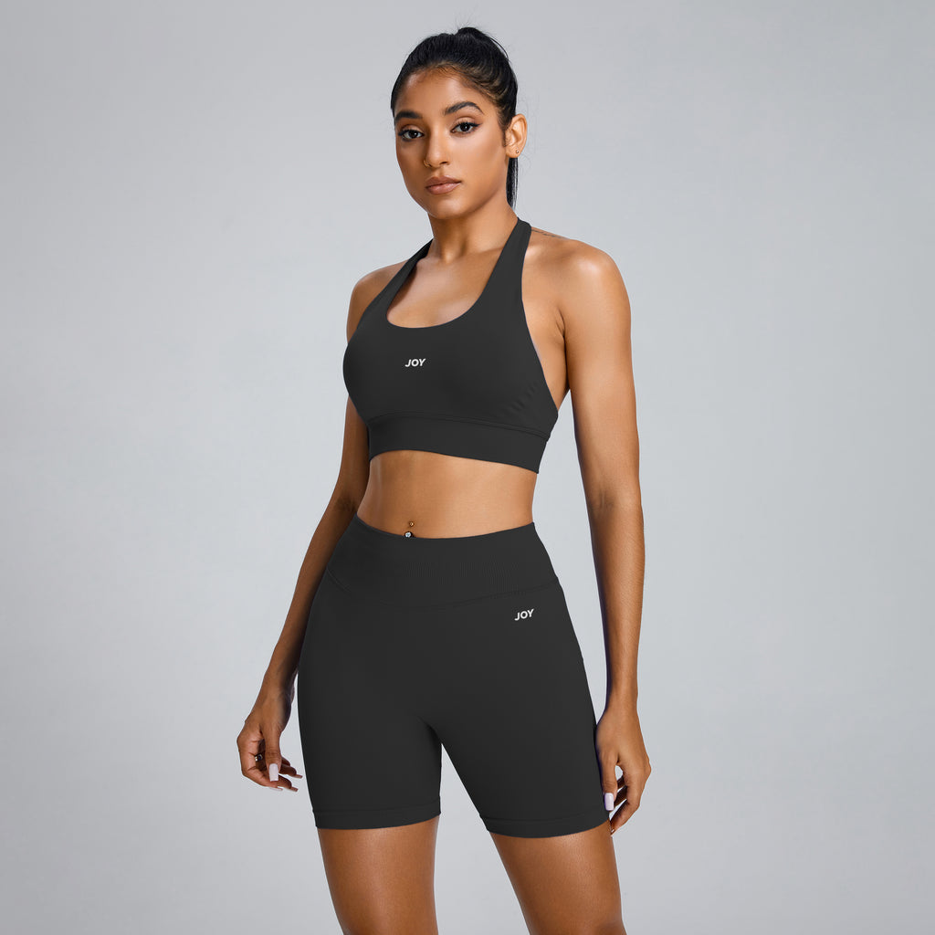 Brassière Low Sculpt Scrunch - Onyx - Joy Studio - Sportswear