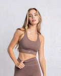 Brassière Racer Essential Sporty - Latte - Joy Studio - Premium Sportswear