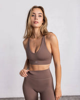 Brassière V Essential Sporty - Latte - Joy Studio - Premium Sportswear