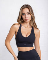 Brassière V Essential Sporty - Onyx - Joy Studio - Premium Sportswear